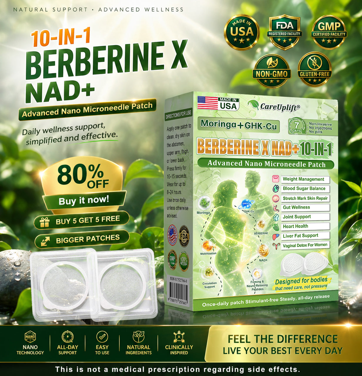 𝑶𝒇𝒇𝒊𝒄𝒊𝒂𝒍 𝑺𝒕𝒐𝒓𝒆  |🍀🍀𝐂𝐚𝐫𝐞𝐔𝐩𝐥𝐢𝐟𝐭® 𝑴𝒆𝒕𝒂𝒃𝒐𝒍𝒊𝒄 𝑵𝒂𝒏𝒐 𝑴𝒊𝒄𝒓𝒐𝒏𝒆𝒆𝒅𝒍𝒆 𝑷𝒂𝒕𝒄𝒉🇺🇸(𝐉𝐮𝐬𝐭 𝐨𝐧𝐜𝐞 𝐚 𝐝𝐚𝐲）𝘽𝙚𝙧𝙗𝙚𝙧𝙞𝙣𝙚 + 𝙈𝙤𝙧𝙞𝙣𝙜𝙖 𝙁𝙤𝙧𝙢𝙪𝙡𝙖 ✅ 𝐅𝐨𝐫 𝐨𝐛𝐞𝐬𝐢𝐭𝐲, 𝗟𝗼𝗼𝘀𝗲 𝘀𝗸𝗶𝗻,𝐝𝐢𝐚𝐛𝐞𝐭𝐞𝐬, 𝐬𝐥𝐞𝐞𝐩 𝐚𝐩𝐧𝐞𝐚, 𝐣𝐨𝐢𝐧𝐭 𝐢𝐬𝐬𝐮𝐞𝐬, 𝐚𝐧𝐝 𝐦𝐨𝐫𝐞💯