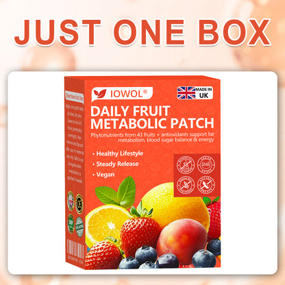 🍎𝐎𝐟𝐟𝐢𝐜𝐢𝐚𝐥 𝐒𝐭𝐨𝐫𝐞 | 𝐈𝐎𝐖𝐎𝐋® 𝐃𝐚𝐢𝐥𝐲 𝐅𝐫𝐮𝐢𝐭 𝐌𝐞𝐭𝐚𝐛𝐨𝐥𝐢𝐜 𝐏𝐚𝐭𝐜𝐡 𝐮𝐬𝐞𝐬 𝐨𝐫𝐠𝐚𝐧𝐢𝐜 𝐟𝐫𝐮𝐢𝐭 𝐞𝐱𝐭𝐫𝐚𝐜𝐭𝐬 𝐚𝐧𝐝 𝐩𝐡𝐲𝐭𝐨𝐧𝐮𝐭𝐫𝐢𝐞𝐧𝐭𝐬 𝐟𝐫𝐨𝐦 𝟒𝟑 𝐟𝐫𝐮𝐢𝐭𝐬 𝐭𝐨 𝐬𝐮𝐩𝐩𝐨𝐫𝐭 𝐟𝐚𝐭 𝐦𝐞𝐭𝐚𝐛𝐨𝐥𝐢𝐬𝐦, 𝐛𝐚𝐥𝐚𝐧𝐜𝐞 𝐛𝐥𝐨𝐨𝐝 𝐬𝐮𝐠𝐚𝐫, 𝐚𝐧𝐝 𝐛𝐨𝐨𝐬𝐭 𝐞𝐧𝐞𝐫𝐠𝐲 𝐟𝐨𝐫 𝐚𝐥𝐥-𝐝𝐚𝐲 𝐰𝐞𝐥𝐥𝐧𝐞𝐬𝐬.